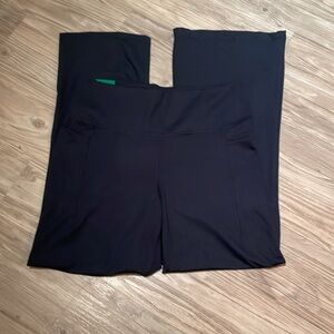 JOCKEY STUDIO FLARE YOGA PANTS NAVY Sz XL Sz 16